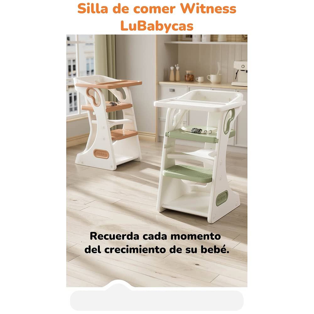Silla De Comer Multifuncional Witness Naranja Lubabycas image number 5.0