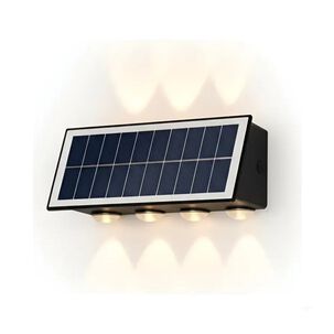 Foco Solar Led Exterior Aplique Pared Jardin Impermeable