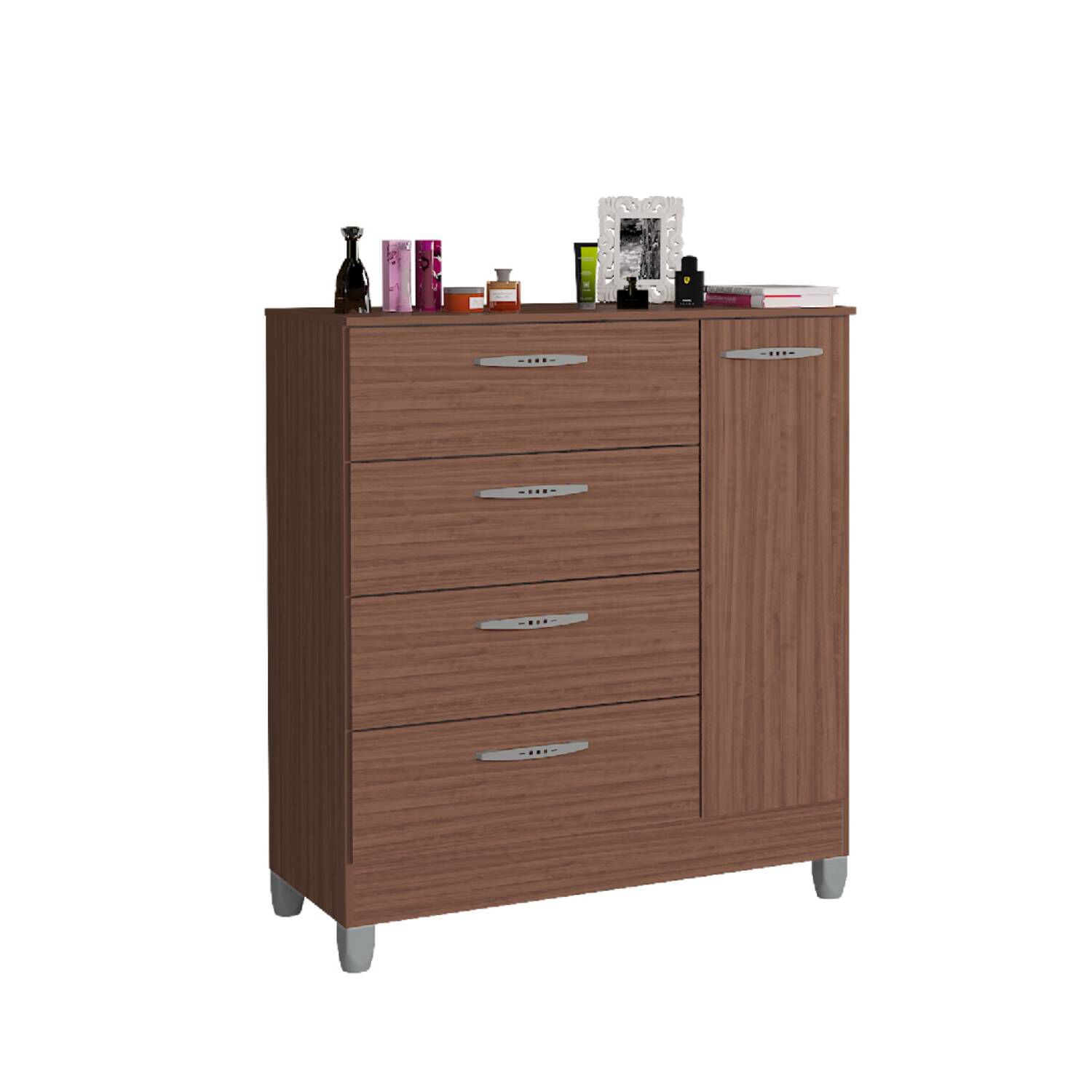 Comoda 4 Cajones 1 Puerta Miami image number 0.0