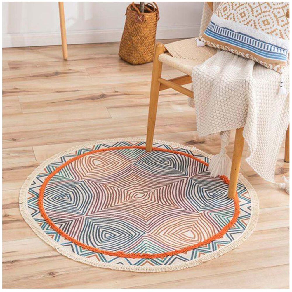 Alfombras Redondas Kilin Lino-algodon 120 Cm Mod04 image number 1.0