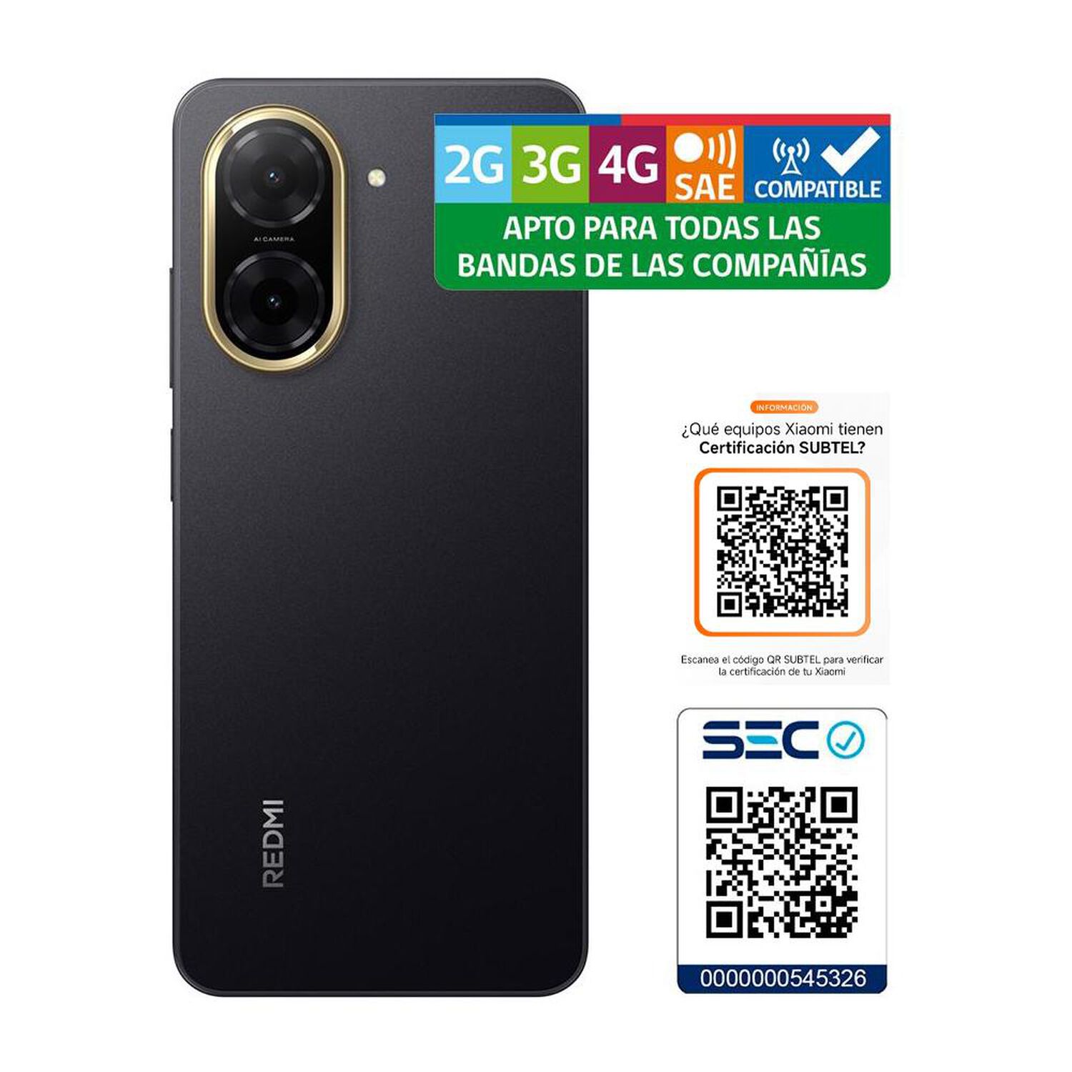 Smartphone Xiaomi Redmi A5 / 64 GB / Negro / Liberado image number 7.0