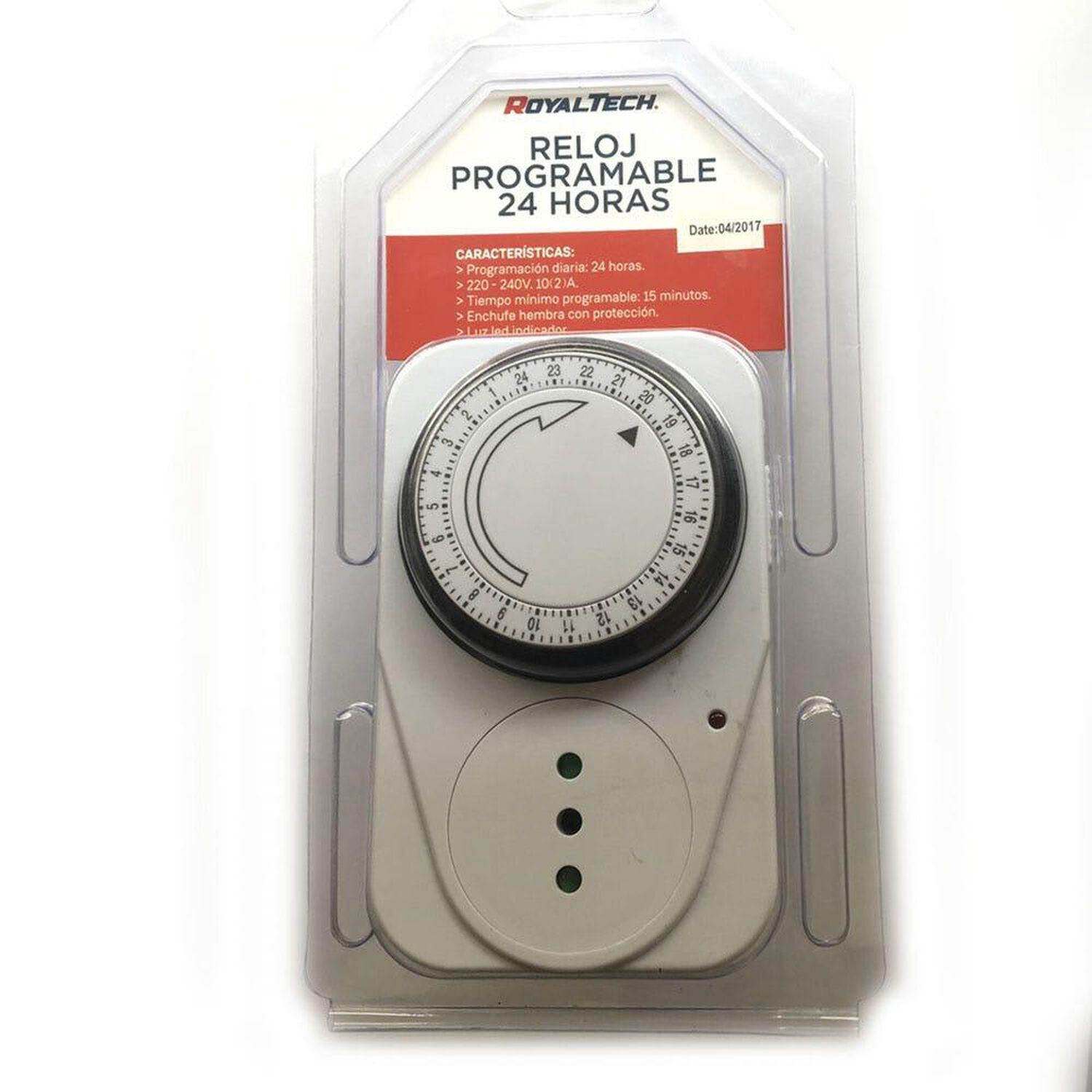 Reloj Temporizador 15min 10a Royaltech image number 0.0