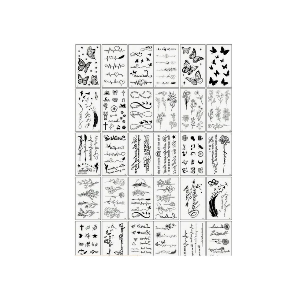 Pegatinas Tatuajes Temporales Impermeables Dise&ntilde;os Top 2024 image number 5.0