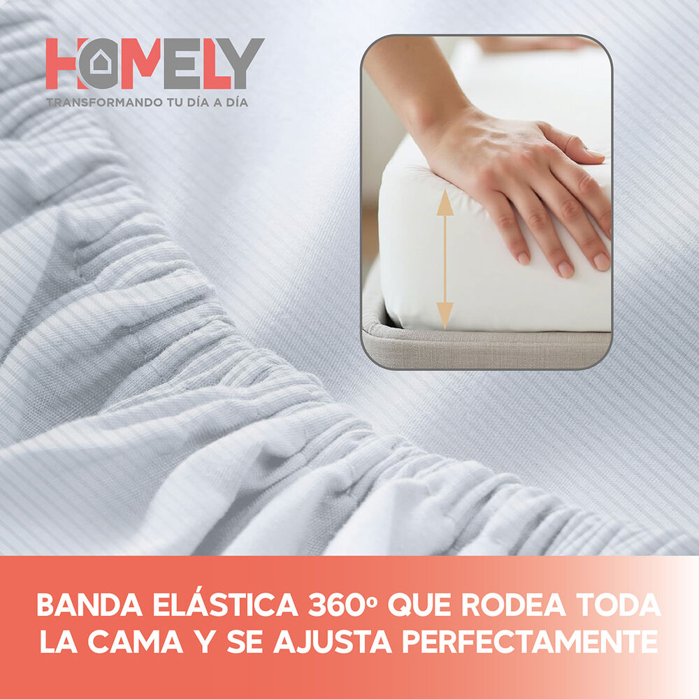 Juego De Sabanas King Homely 100 Gsm Suave 4 Piezas image number 4.0