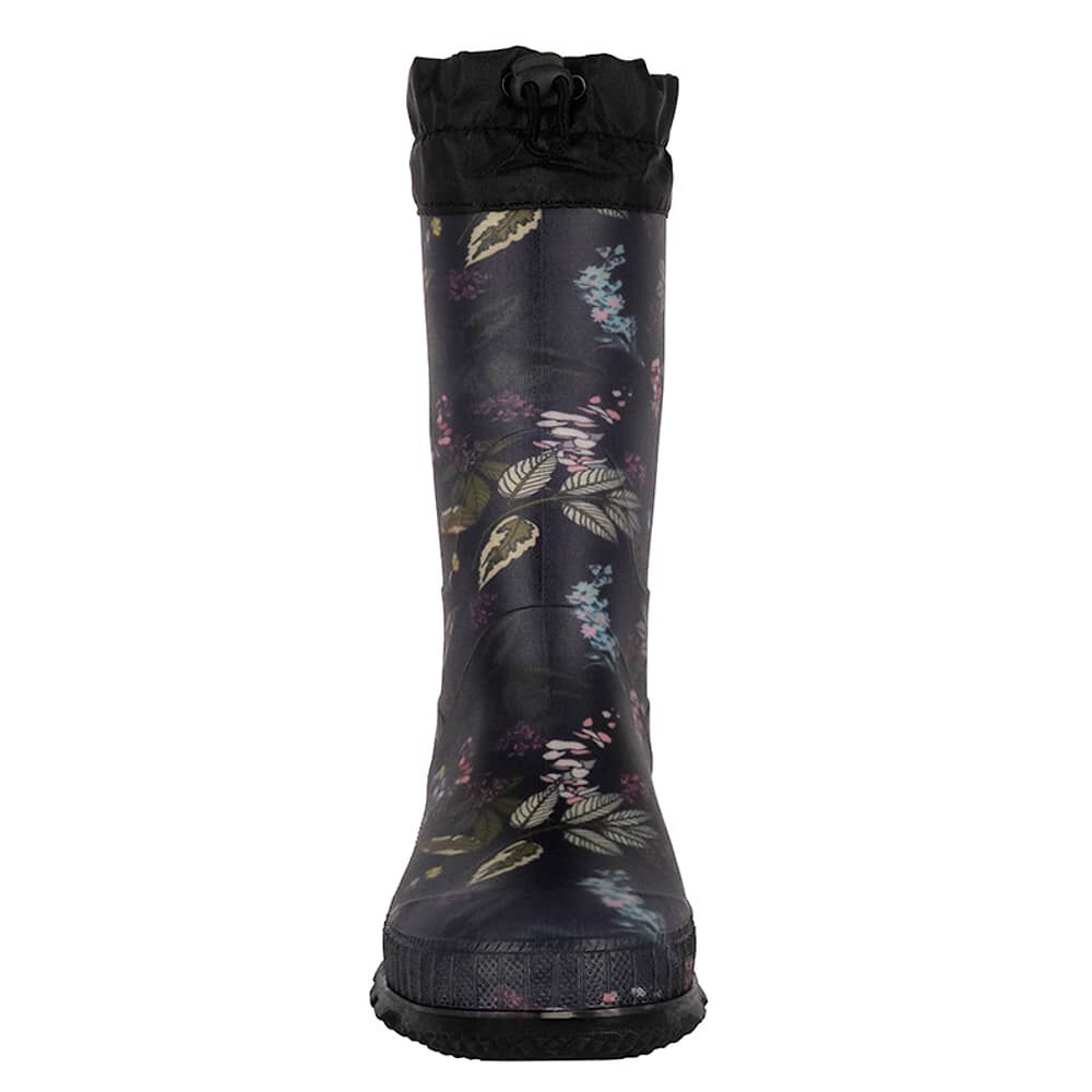 Bota De Agua Con Polar Biela Flores Negro Alquimia image number 2.0