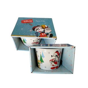 Tazon Dise&ntilde;o Navide&ntilde;o Perro Dibujo Animado De 413ml Ceramica