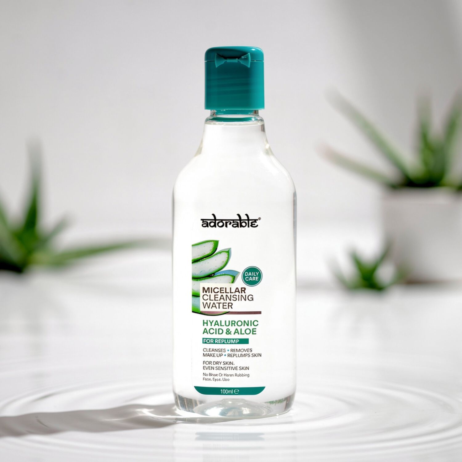 Adorable Agua Micelar &Aacute;cido Hialur&oacute;nico & Aloe 100 Ml image number 2.0