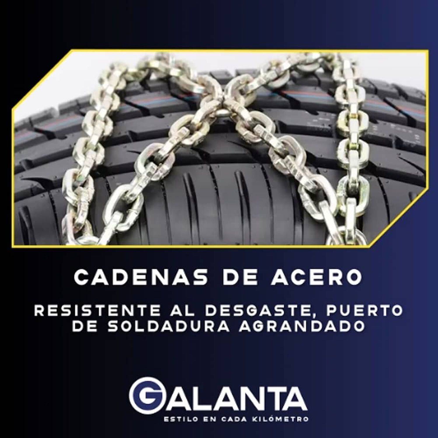 Cadenas Para Nieve Auto Camioneta Galanta Set X6 165-275mm image number 2.0