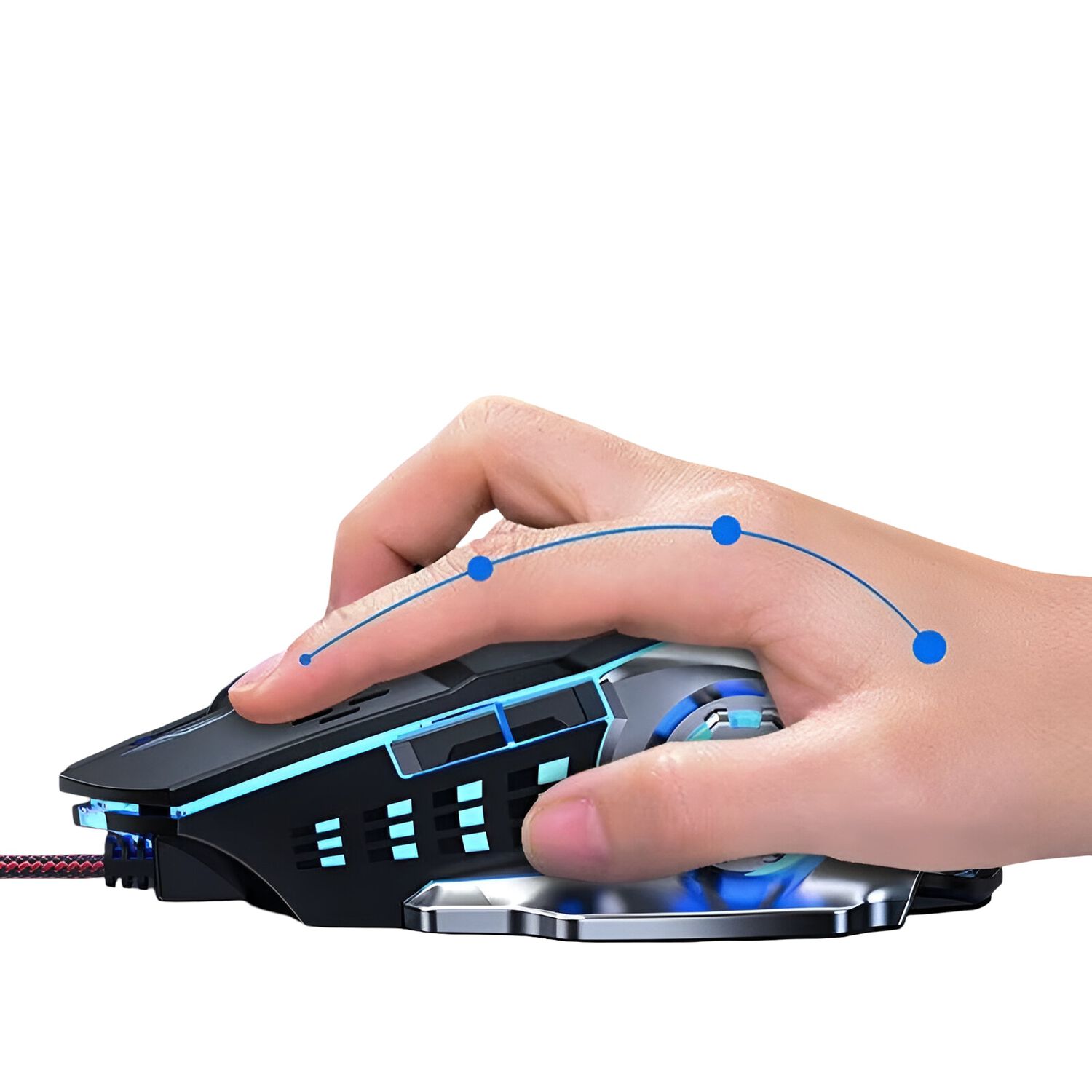 Mouse Gamer Reptilex 5 Botones Retroiluminado Rx0005 3200dpi image number 2.0