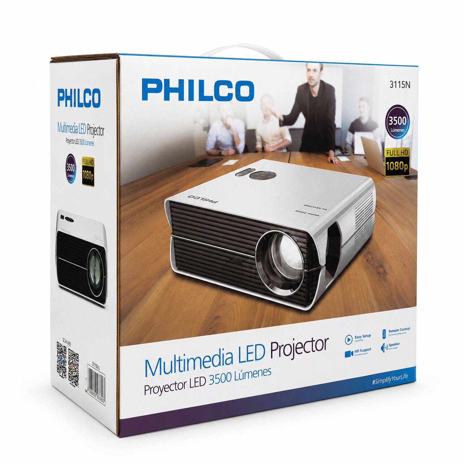Proyector Full Hd 1920*1080p 3500 Lumenes Led Con Hdmi / Usb image number 9.0