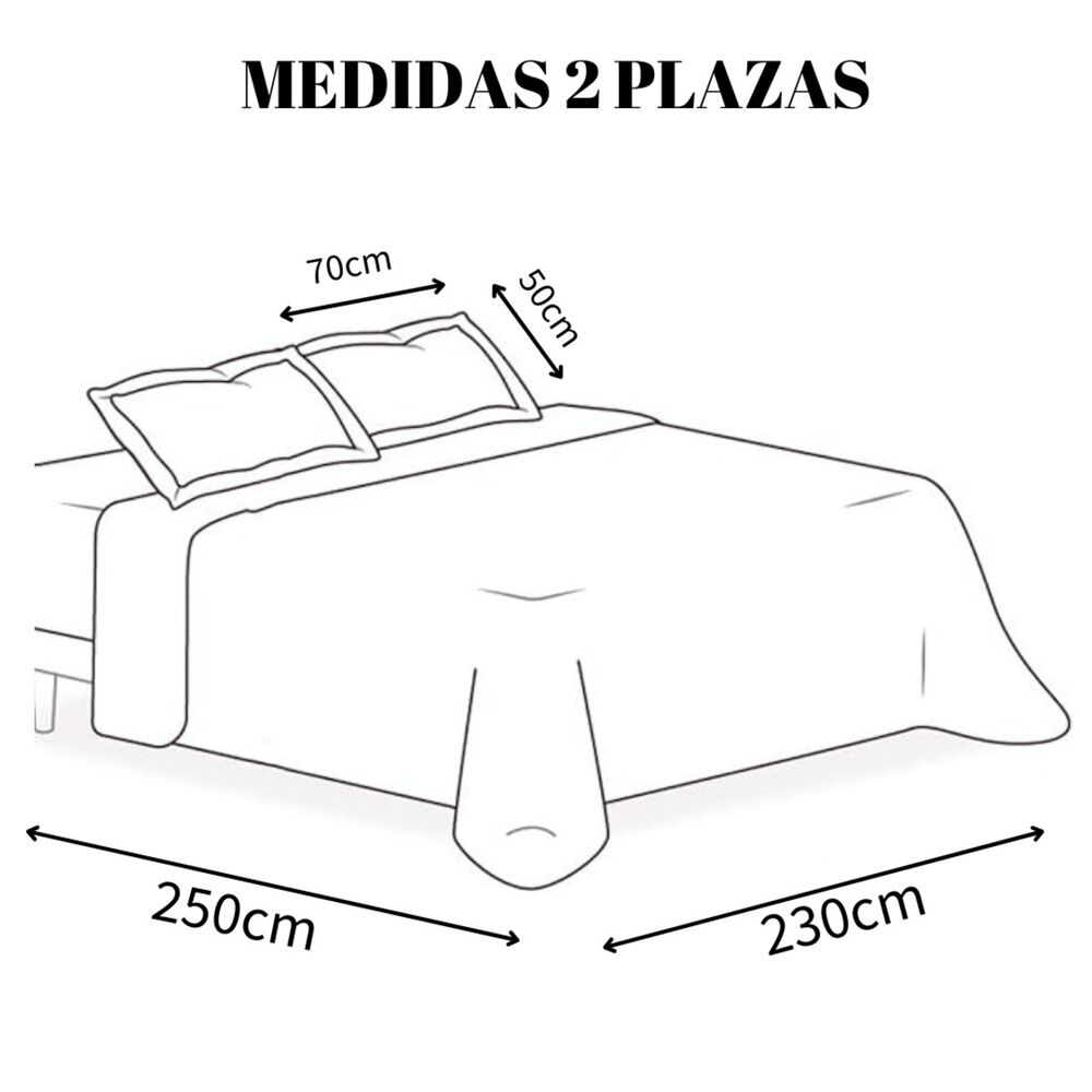 Cubrecama De Verano 2 Plazas Quilt + 2 Fundas De Almohada Cobertor Delgado Qvr2-107 image number 2.0