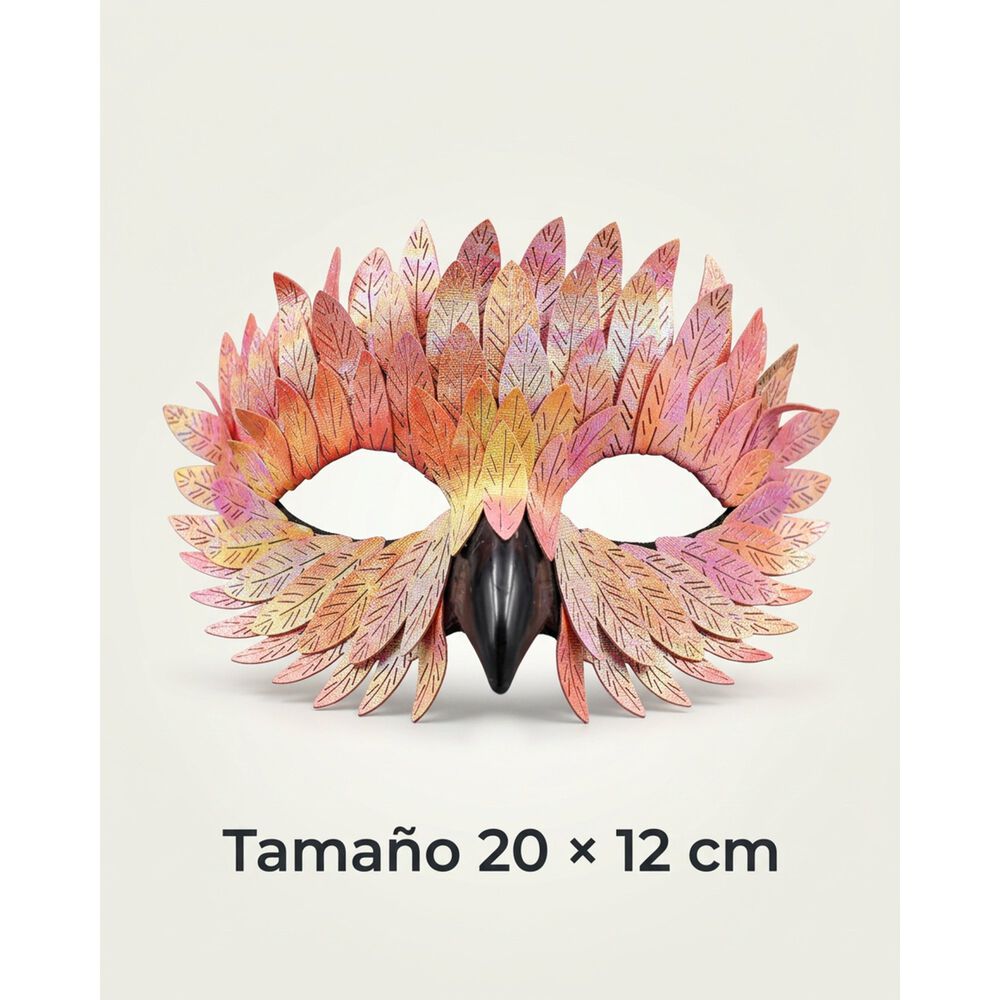M&aacute;scara Pajaro Ave Plumas Carnaval Veneciano Para Disfraz image number 17.0
