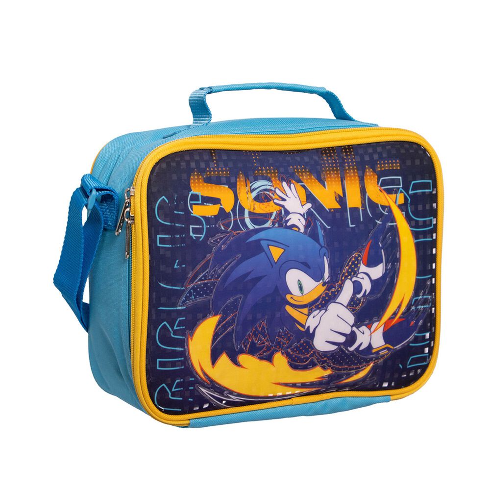 Lonchera Escolar Ni&ntilde;o Over Power Azul Sonic image number 1.0