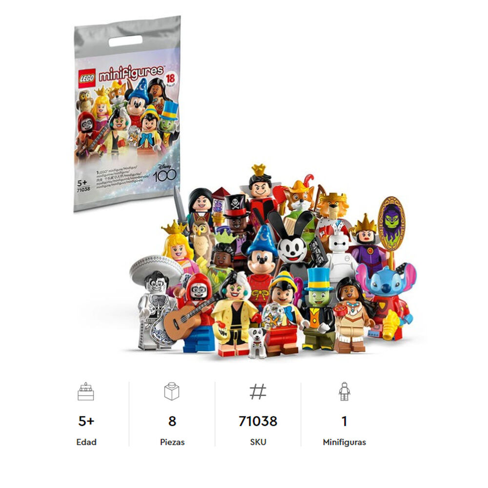 Lego Minifiguras: Edicion Disney 100 (1 minifigura armable) image number 7.0
