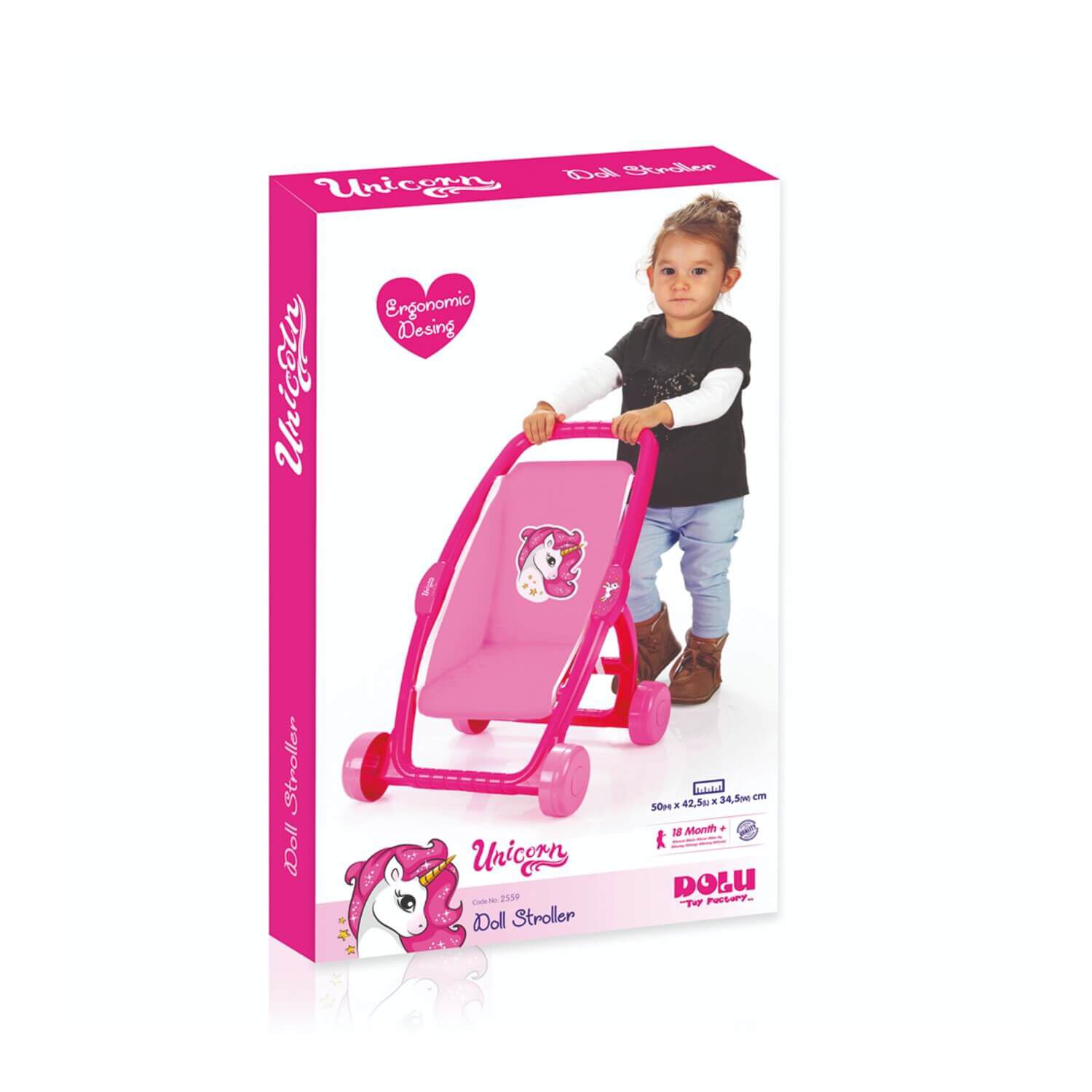 Caminador Coche Plastico Para Mu&ntilde;ecas 42x34x50 Cms Dolu image number 4.0