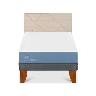 Cama Europea Cic Excellence / 1.5 Plazas / Base Normal + Respaldo