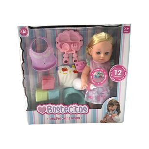 Mu&ntilde;eca Toddler Bostecitos Con Acc 12 Sonidos Ass