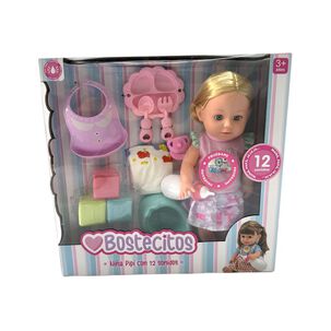 Muñeca Toddler Bostecitos Con Acc 12 Sonidos Ass Muñeca Toddler Bostecitos Con Acc 12 Sonidos Ass