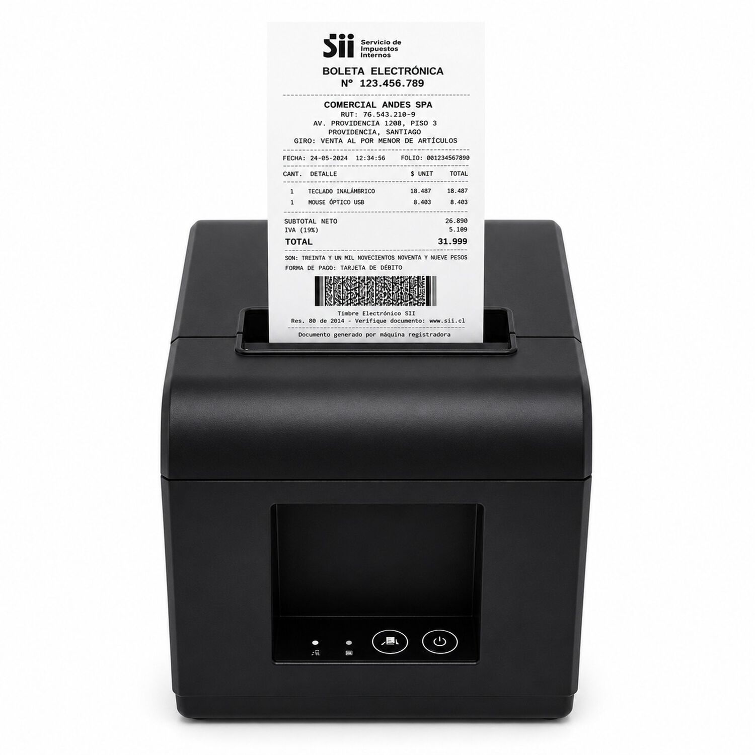 Impresora T&eacute;rmica Bluetooth 80mm Multiplataformas 230mm / S image number 2.0