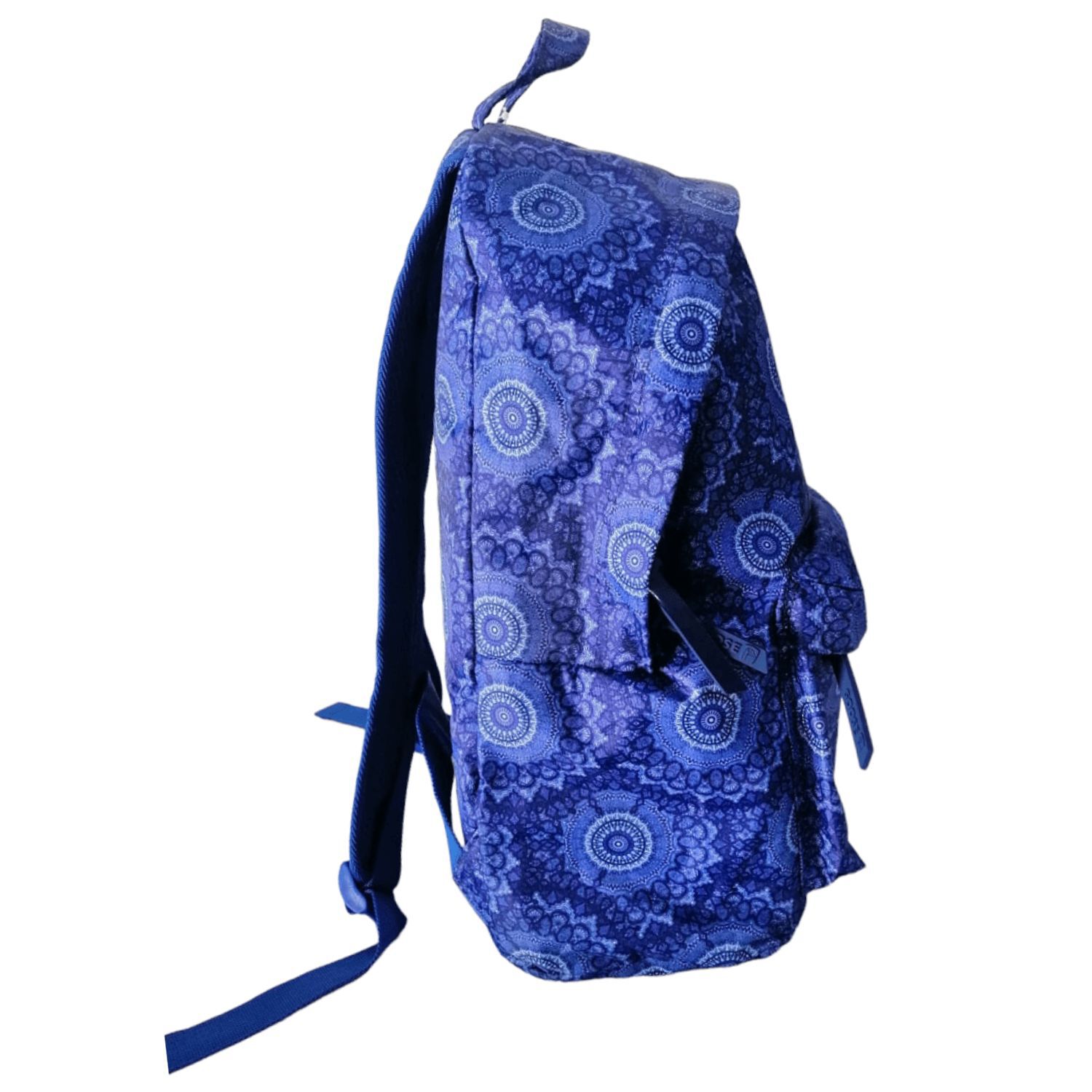 Mochila Escolar Juvenil Estampado Mandala Azul Resistente image number 1.0