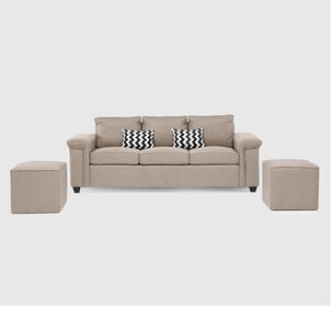 Sof&aacute; Mons Sicilia / 3 Cuerpos + 2 Pouf