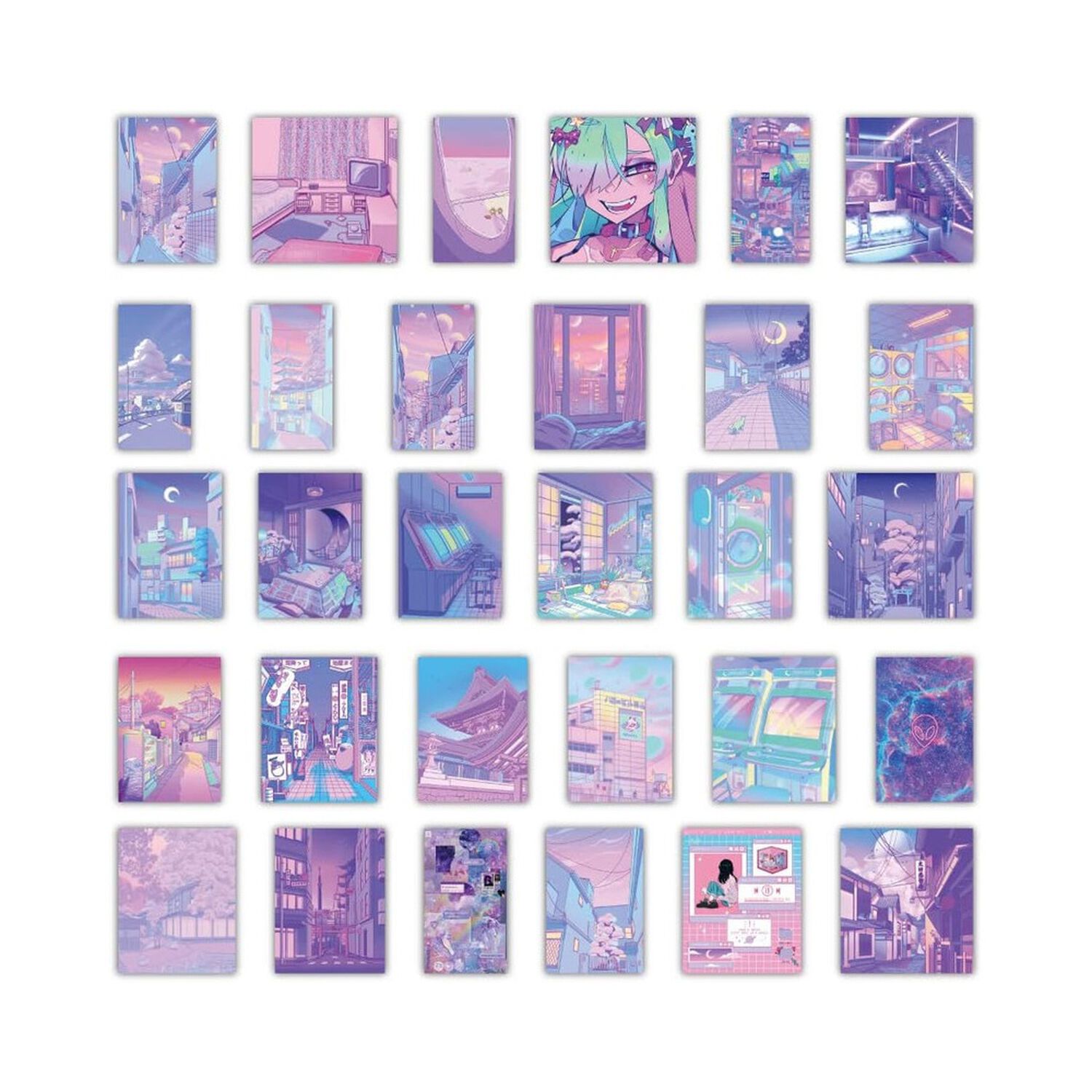 Stickers Aesthetic Mural Pegatinas (60 Unidades) image number 2.0