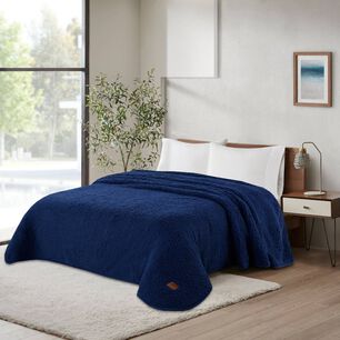 Frazada Andes Sherpa Azul 1.5 Plaza