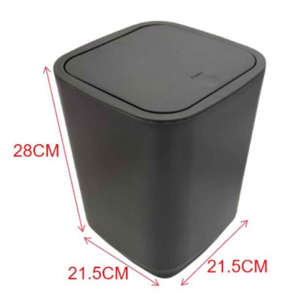 Cesto De Basura Negro 28x21.5 Cm image number 2.0