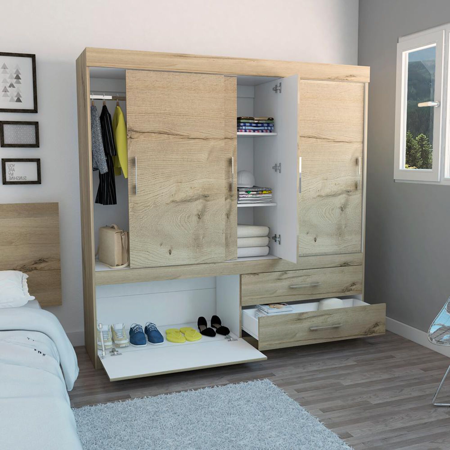 Closet Tuhome Allegro/ 5 Puertas/ 1 Cajon image number 3.0