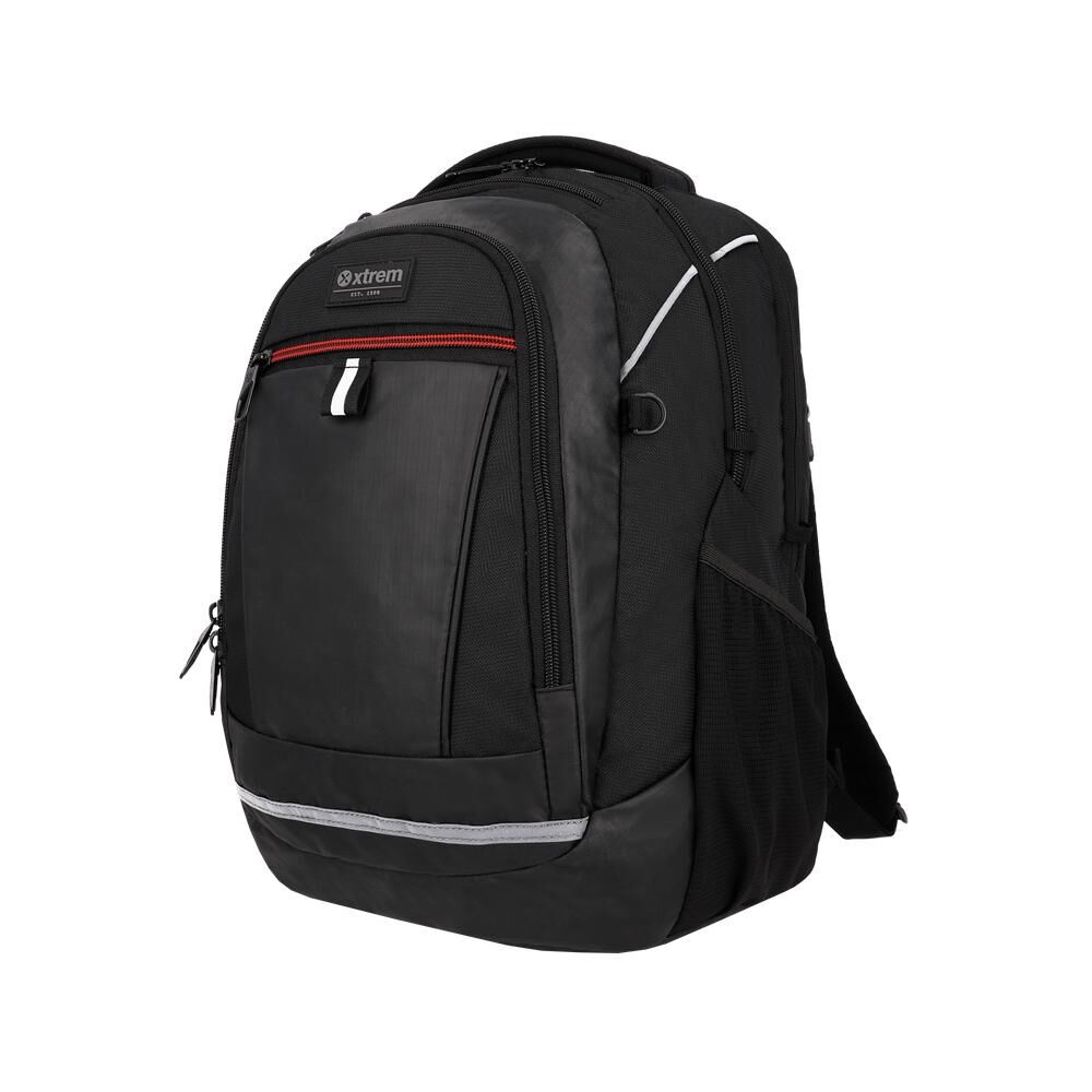 Mochila Notebook Xtrem Brooklyn 6xt Negro/rojo 15" image number 3.0