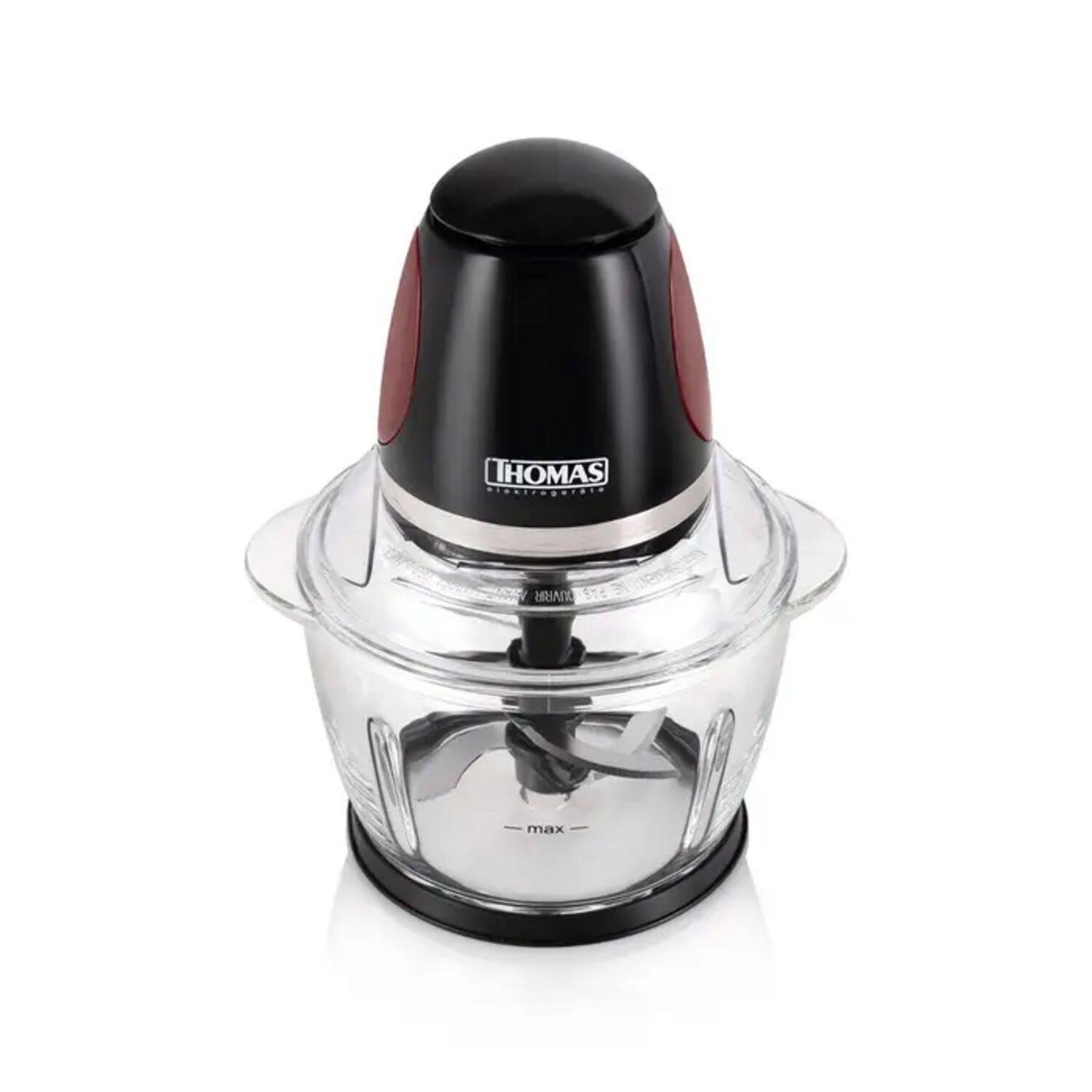 Picadora Thomas Th-9005v 200w Vidrio 1l One Touch Inox image number 5.0
