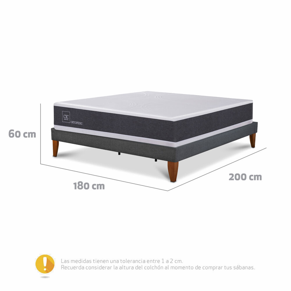 Cama Europea Cic New Ortopedic / King / Base Normal image number 2.0