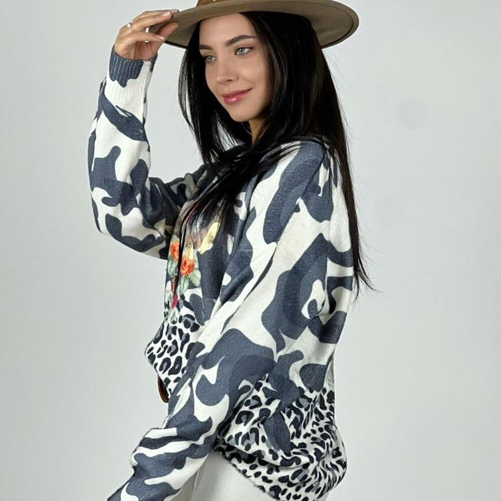 Sweater Cashmere Print image number 11.0