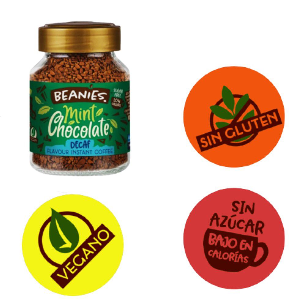 Caf&eacute; Beanies Liofilizado Descafeinado Mint Chocolate image number 2.0