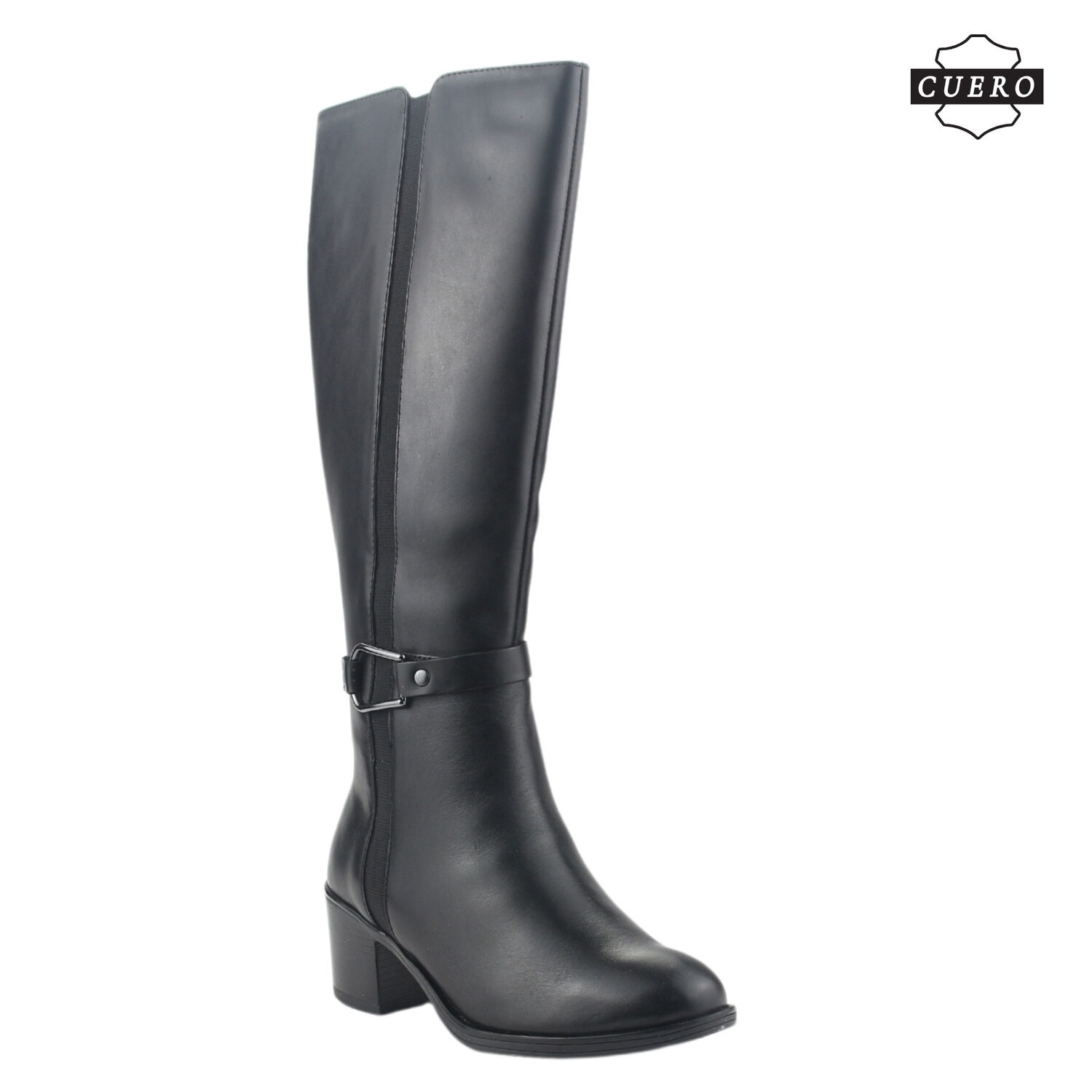 Bota De Cuero Chalada Mujer Palena-1 Negro Casual image number 1.0