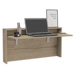 Escritorio Abatible De Pared Fm-040c Caf&eacute; Claro