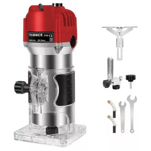 Kit Fresadora Router Tupi 33000rpm Toma Set 15 Brocas 500w