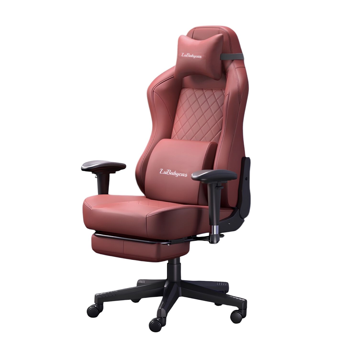 Silla Gamer Premium Reclinable Con Reposapies Power Roja image number 8.0
