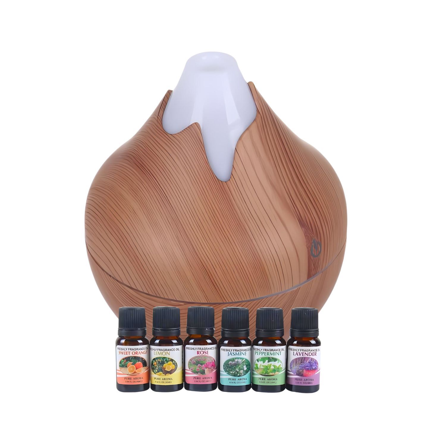 Pack Humidificador Forma Volcan + 6 Esencias Aromaticas image number 0.0