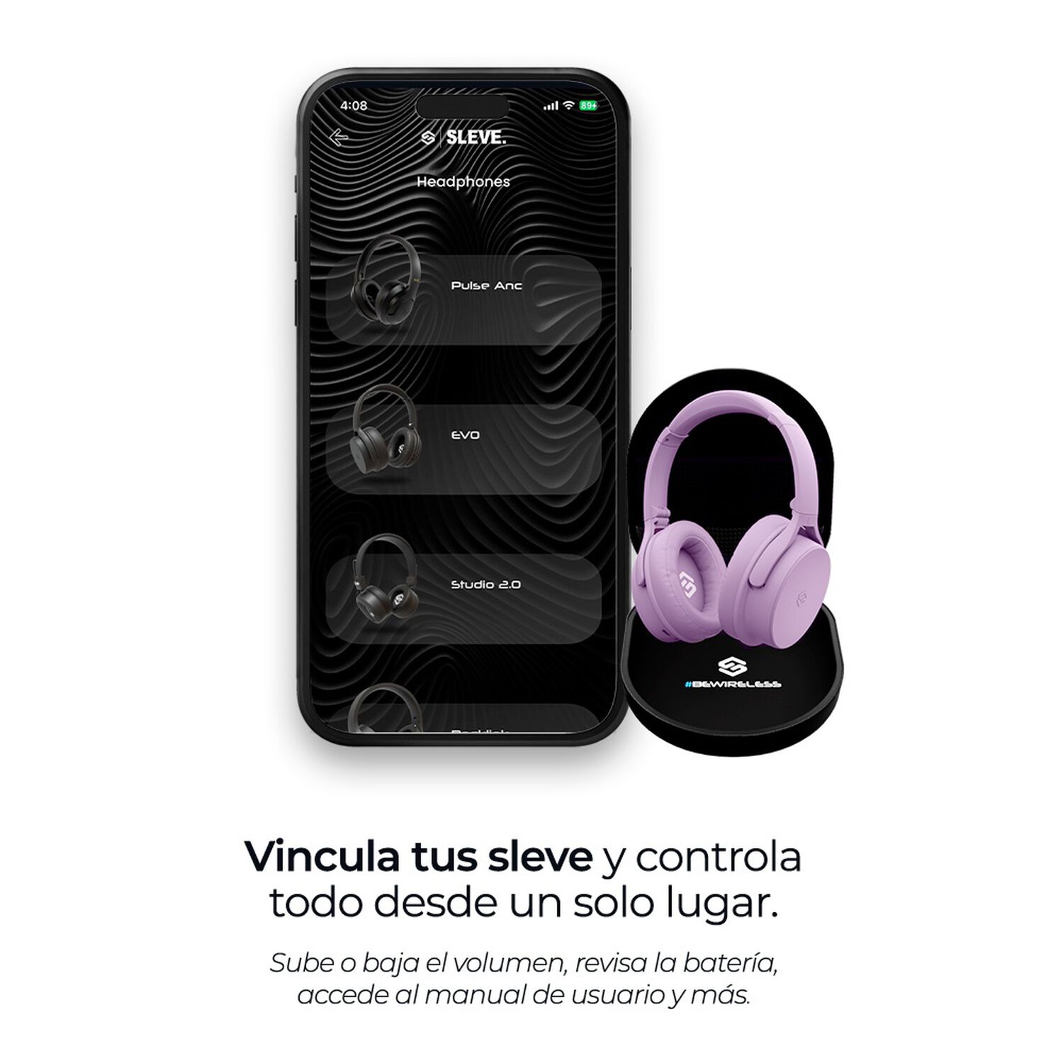 Aud&iacute;fonos Inal&aacute;mbricos Bluetooth Sleve Evo 2gen image number 38.0