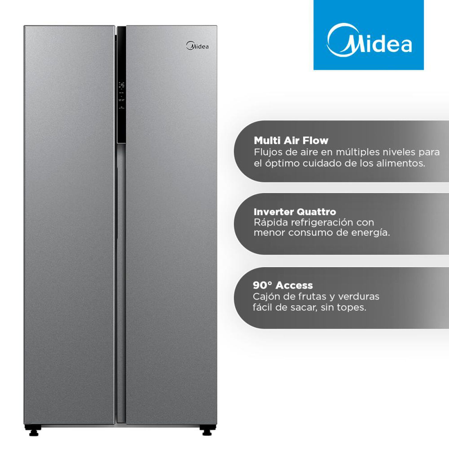 Refrigerador Side By Side Midea MDRS619FGE50 / No Frost / 460 Litros / D image number 7.0