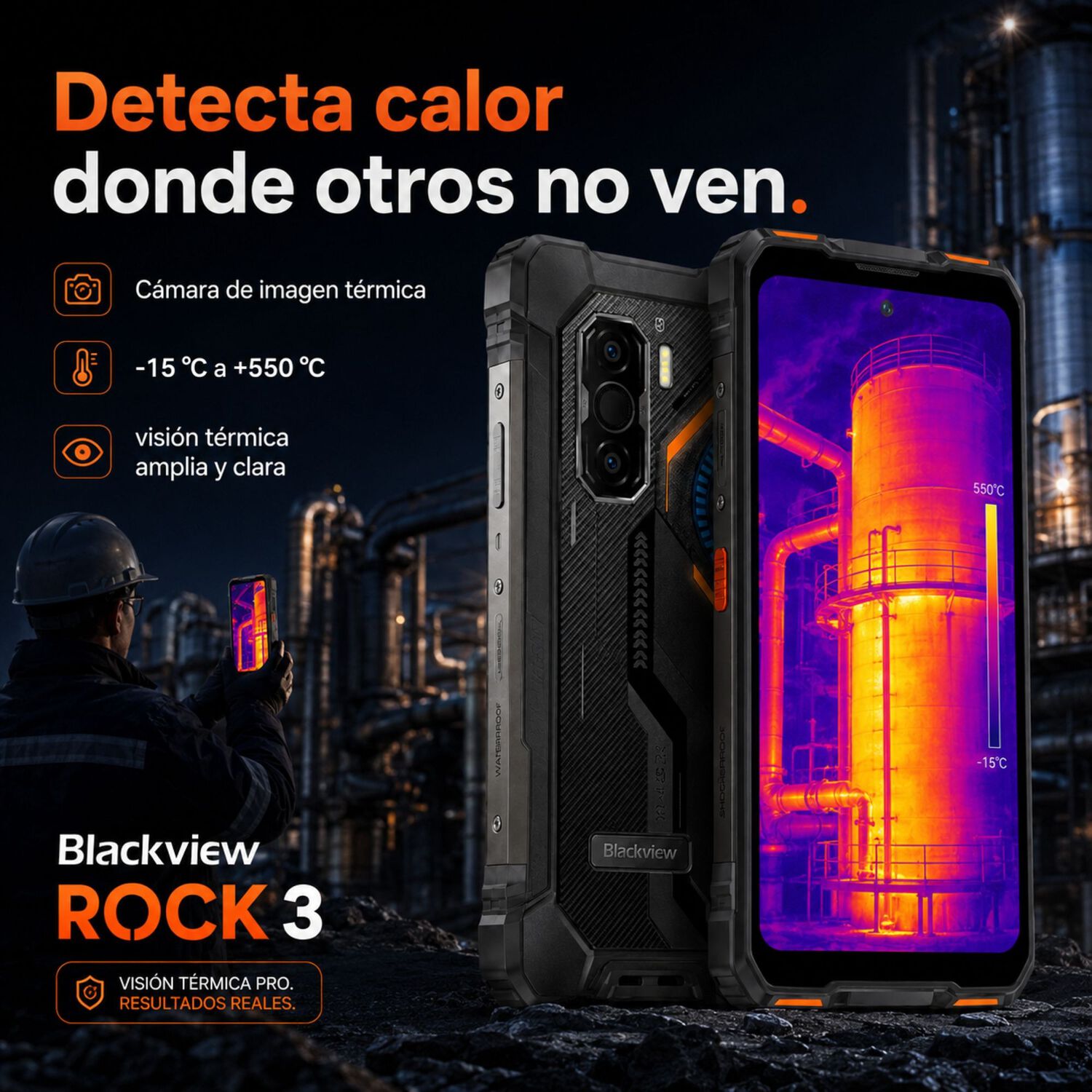 Blackview Rock 3 | Celular Rugged Con C&aacute;mara T&eacute;rmica image number 2.0