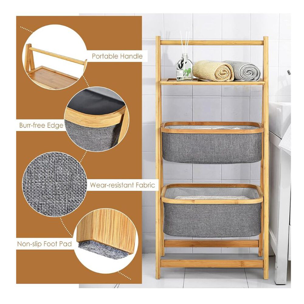 Estante Plegable Cesta De Bamb&uacute; image number 2.0