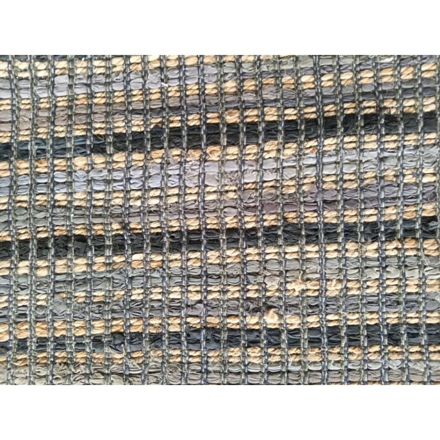 Alfombra De Yute Gris/negro Grande 2,9 X 2,o Mts image number 1.0