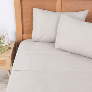 Sabana 180 Hilos Lisos Super King Gris