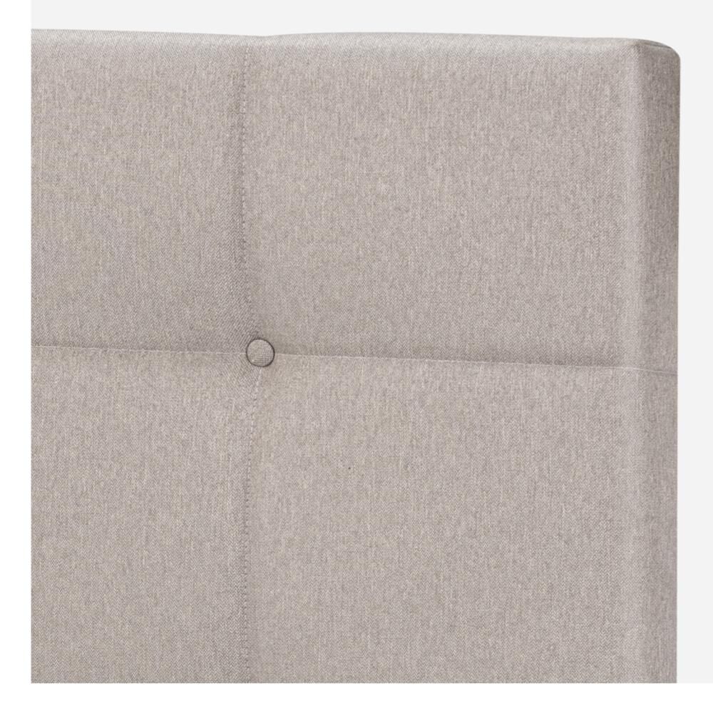 Cama Europea Rosen Art 4 / 1.5 Plazas / Base Normal + Set De Maderas Issey Niebla image number 4.0