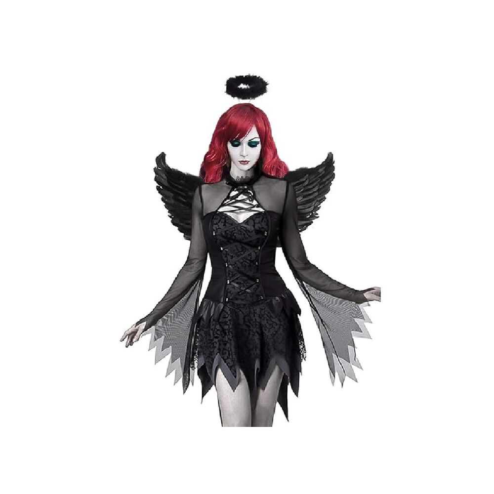 Disfraz Angel Negro - Halloween - Fiestas - Diablo Cd:22128 image number 3.0