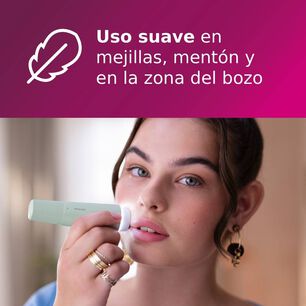 Depiladora Facial Philips Serie 5000 Brr474/00 Color Verde