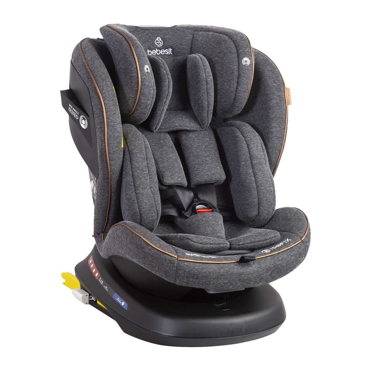Silla De Auto Convertible Isofix Supra 360&ordm; Premium Gris image number 0.0