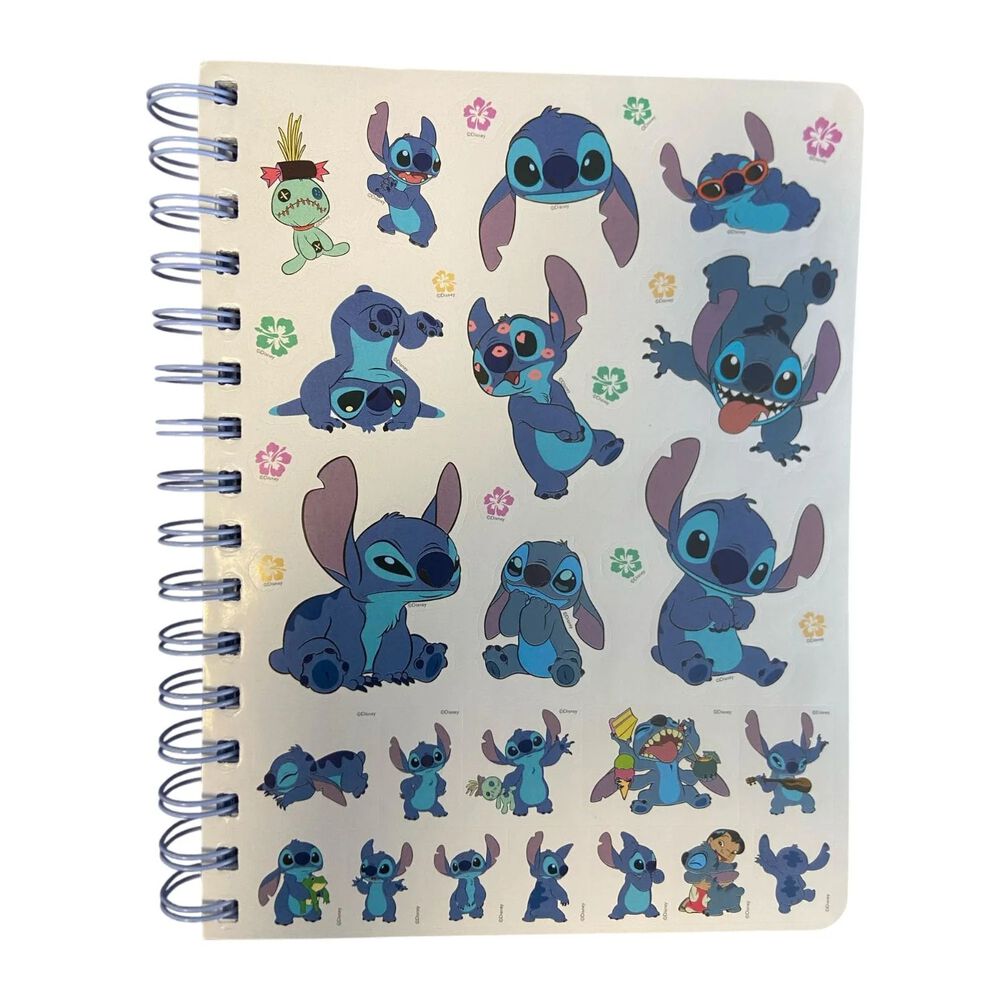 Mooving Libreta Espiral Stitch Hojas Lineadas A5 96 Hojas - Azul image number 1.0